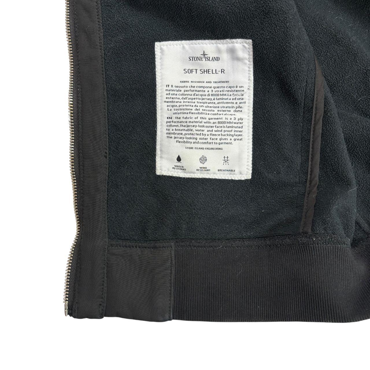 Stone island black soft shell jacket (M)