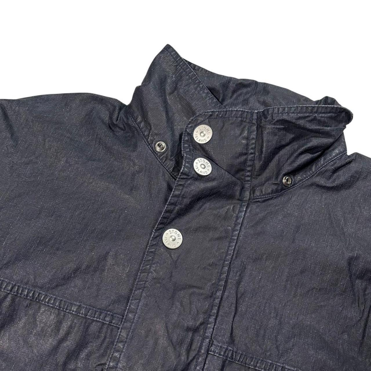 Stone island Marina raw plated linin spellout jacket (L)