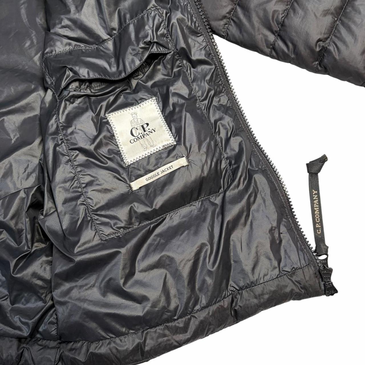 CP Company black DD shell down puffer jacket (S)