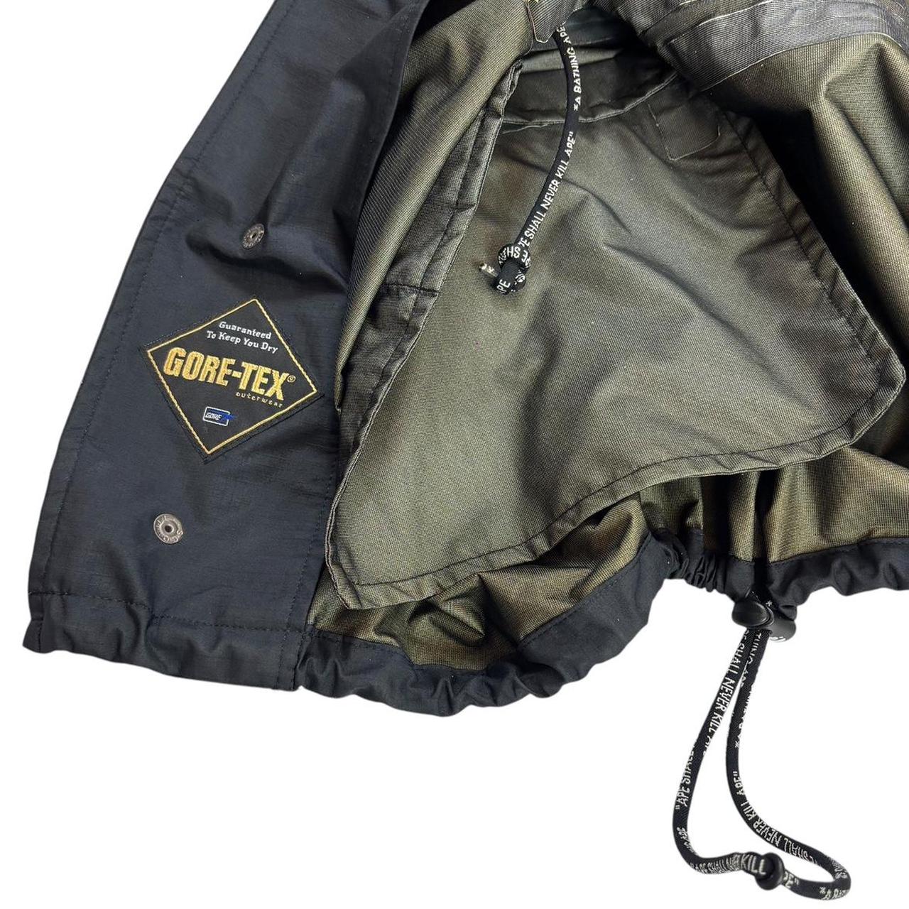 Bape Gore-Tex black utility multi pocket jacket (L)