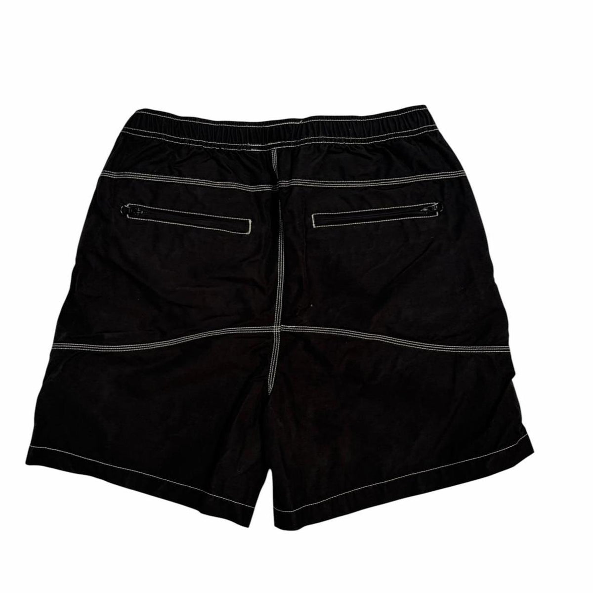 Brain dead triple needle reverse stitch shorts (S)