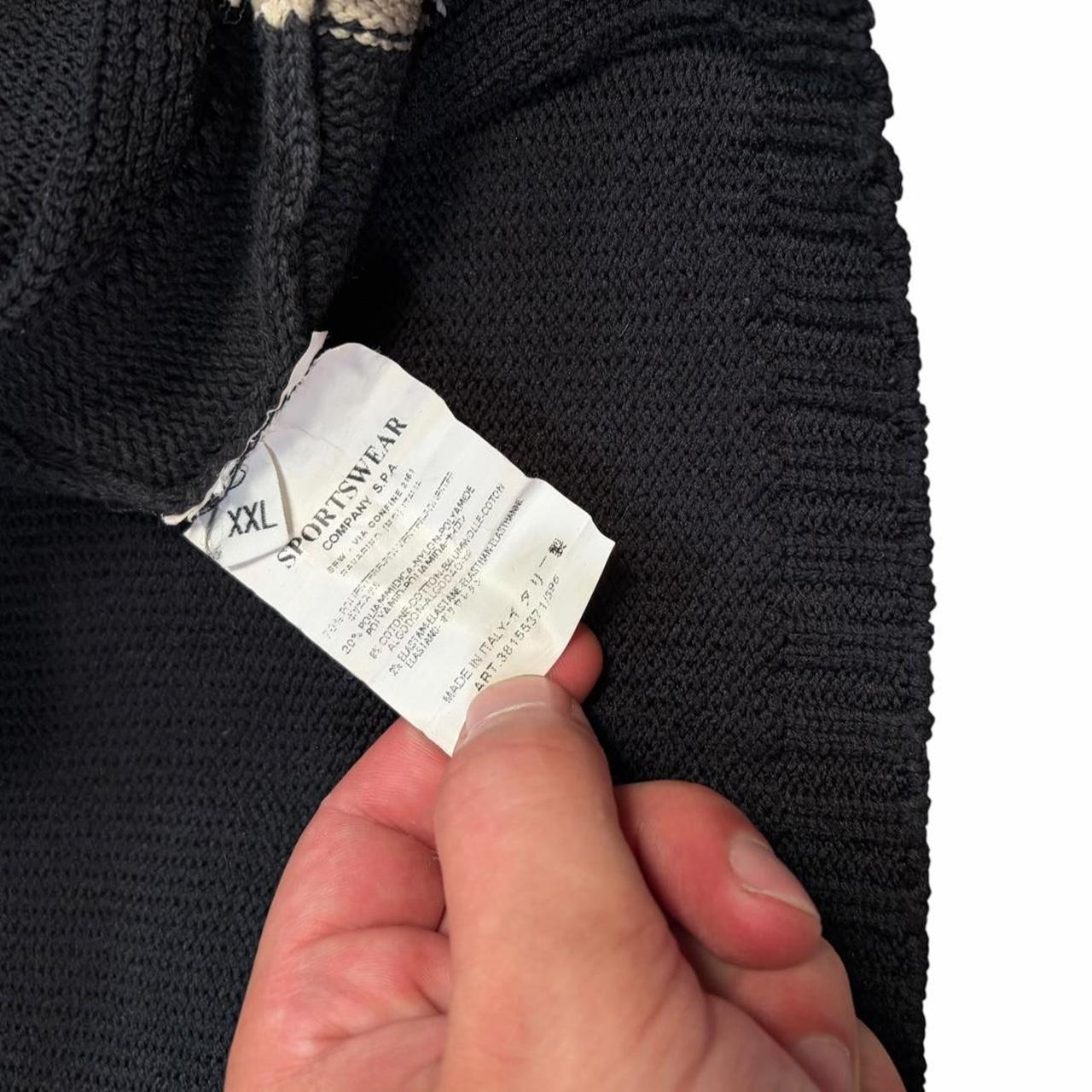 Stone island SS 2003 zip up knitted sweatshirt (XXL)
