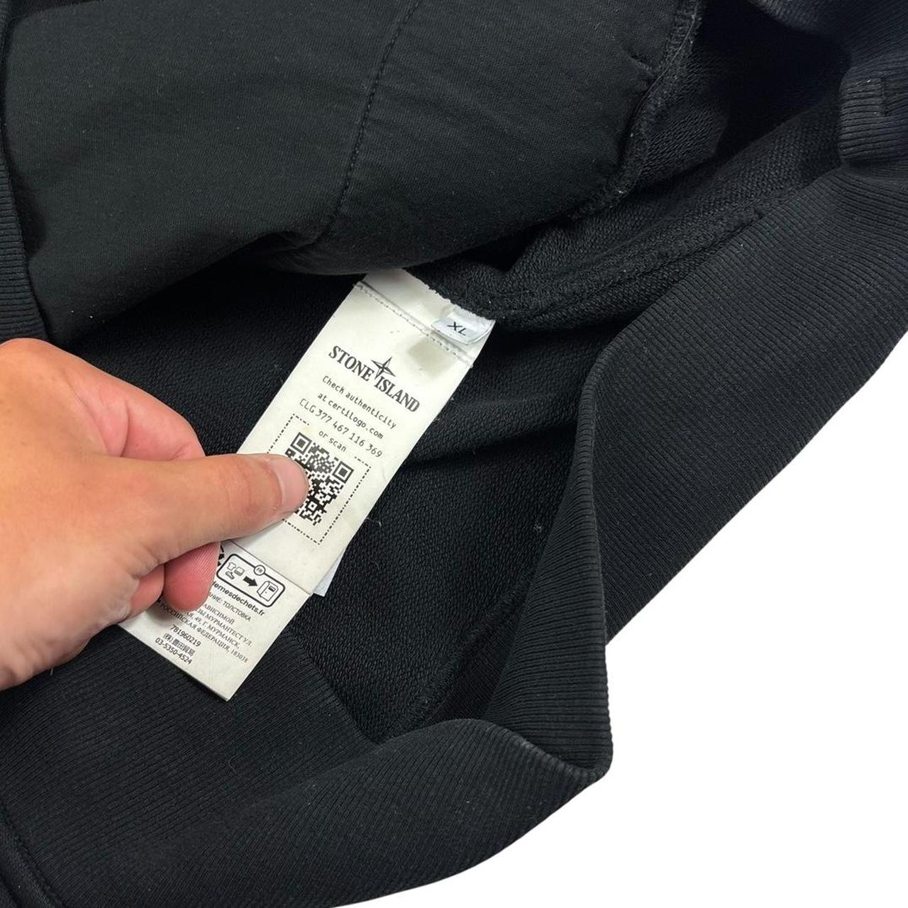 Stone island black shadow project thick pullover hoodie (XL)