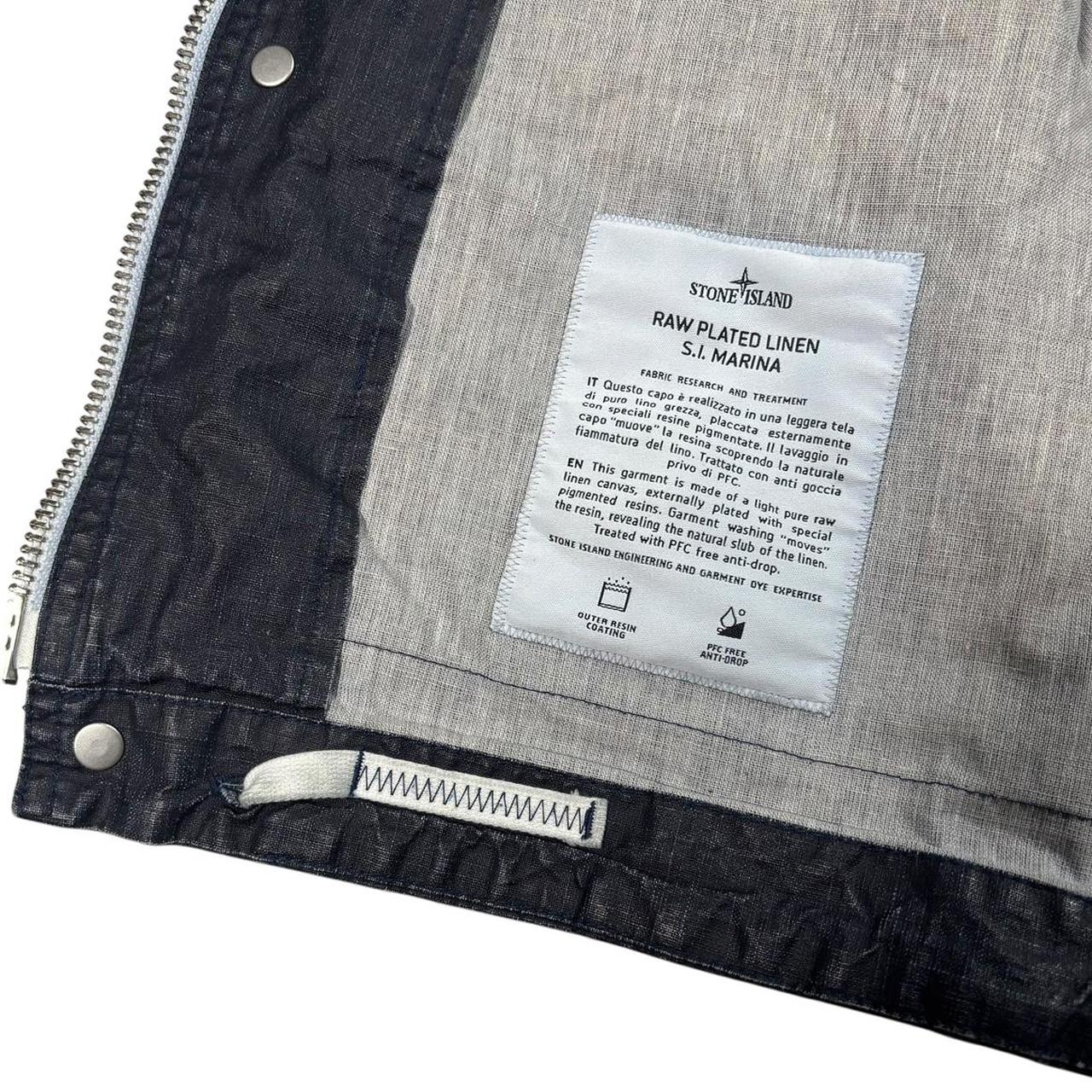Stone island Marina raw plated linin spellout jacket (L)