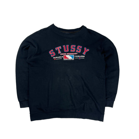 Vintage Stussy navy spellout pullover sweatshirt