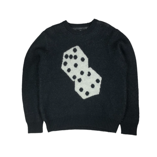 Stussy Mohair dice pullover knit sweatshirt